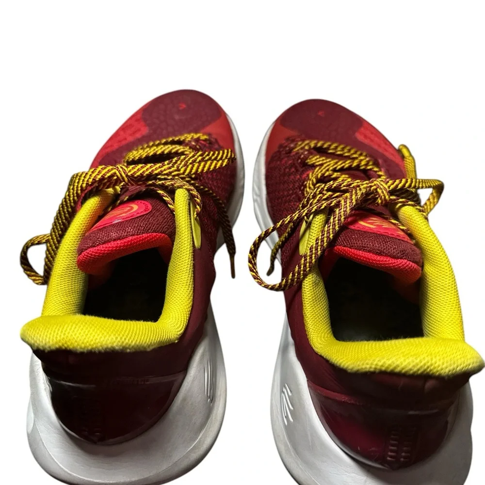 Under Armour Curry‎ Bruce Lee Fire Red Yellow Mens Basketball Shoes Size 7.5